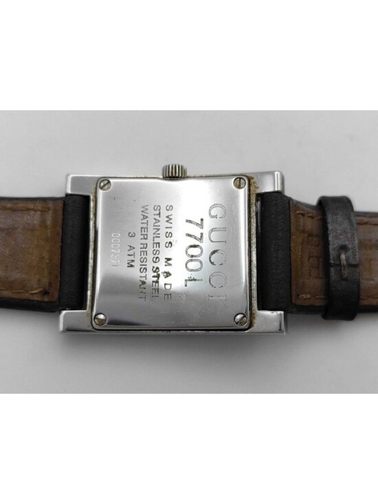 Gucci Clock Silver Stainless Leather main image 5